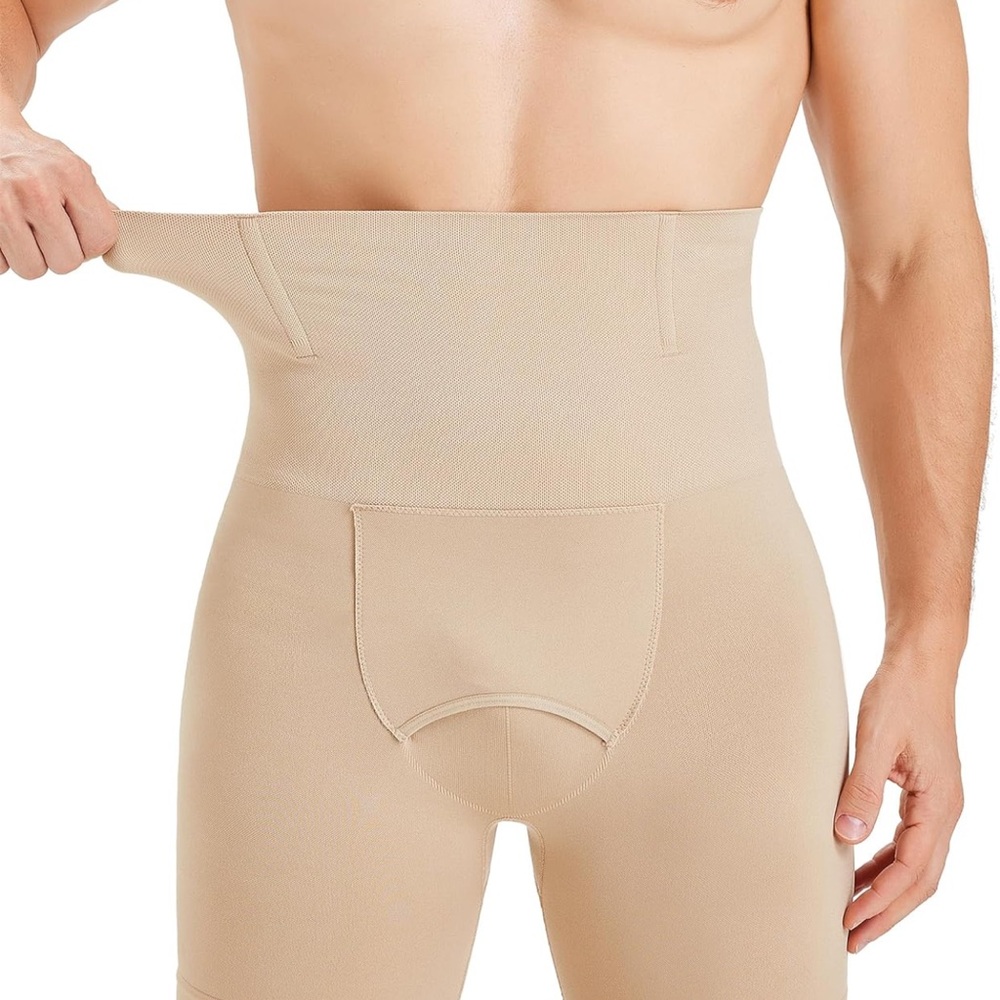 Men's High-Waisted Compression Underwear - Tan